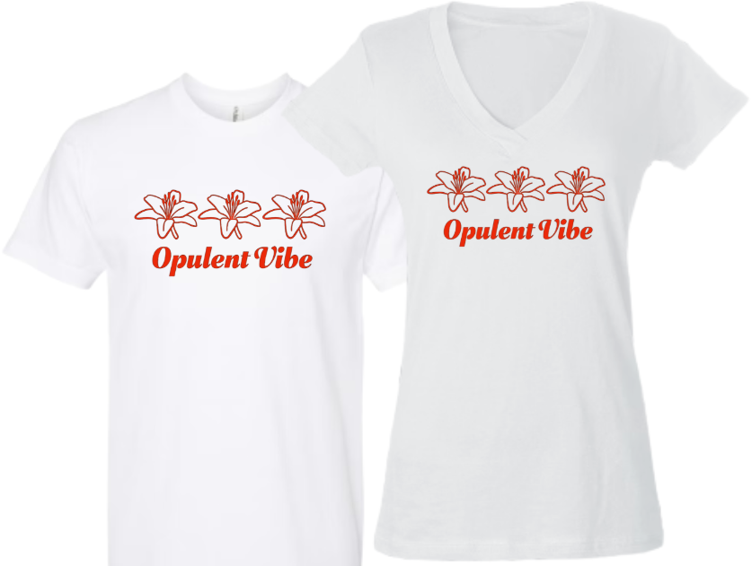 Lily with Stem Opulent Vibe Short Sleeve T-Shirt