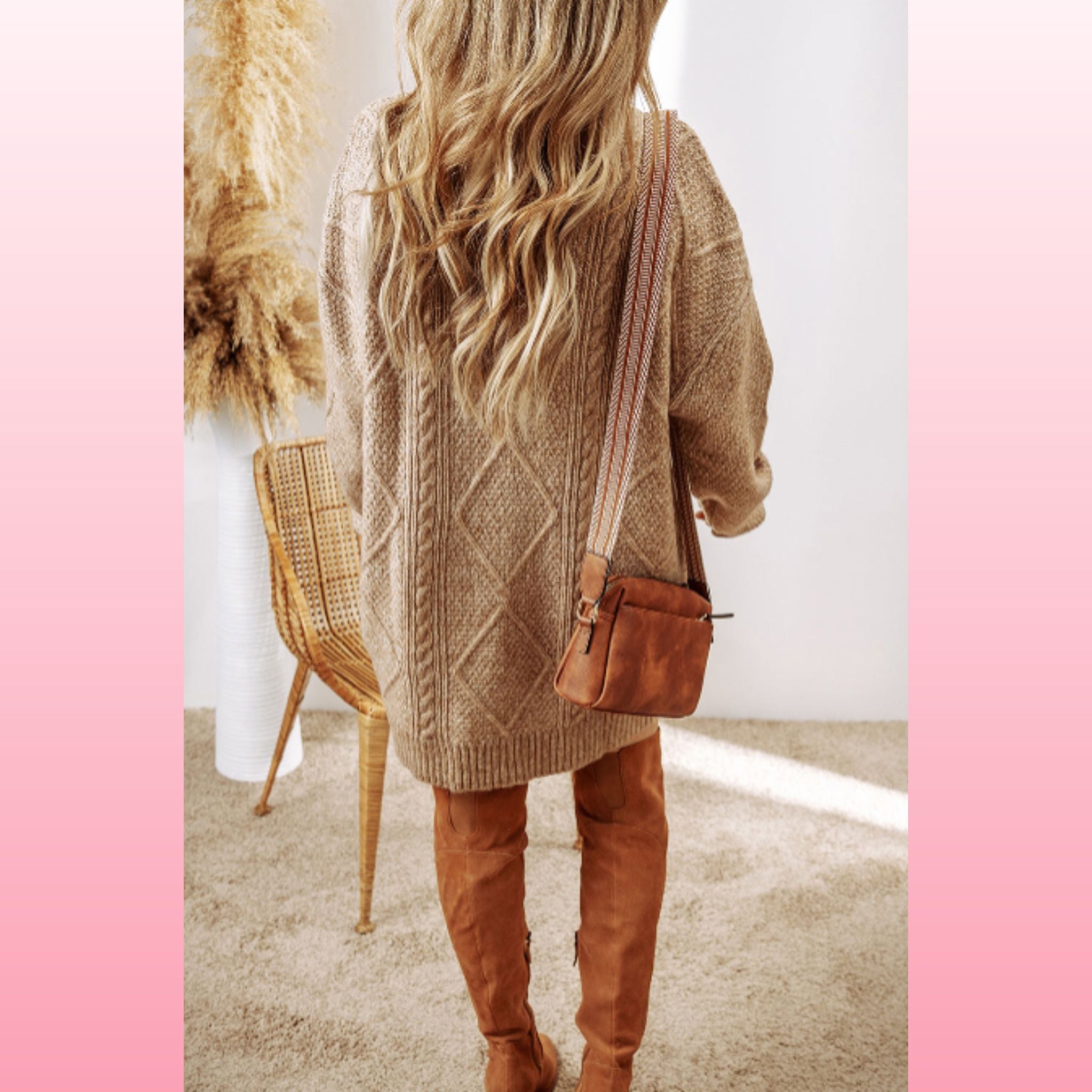 Parchment Loose Fit Sweater Dress – Cozy Chic Fall Outfit | Opulent Vibe