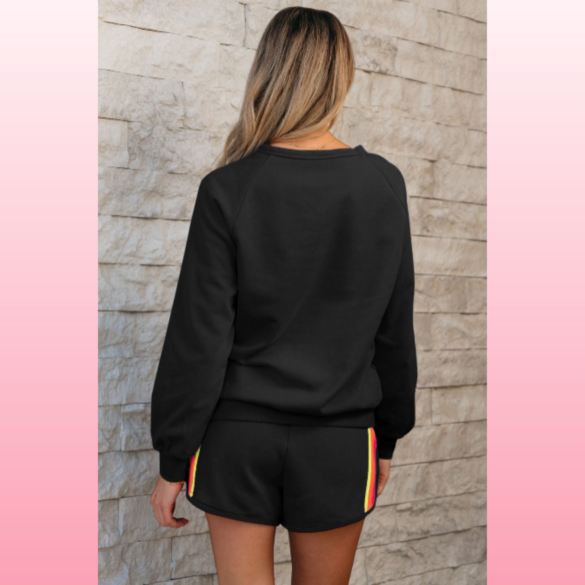 Black Pullover and Shorts Set – Comfy Chic Loungewear | Opulent Vibe
