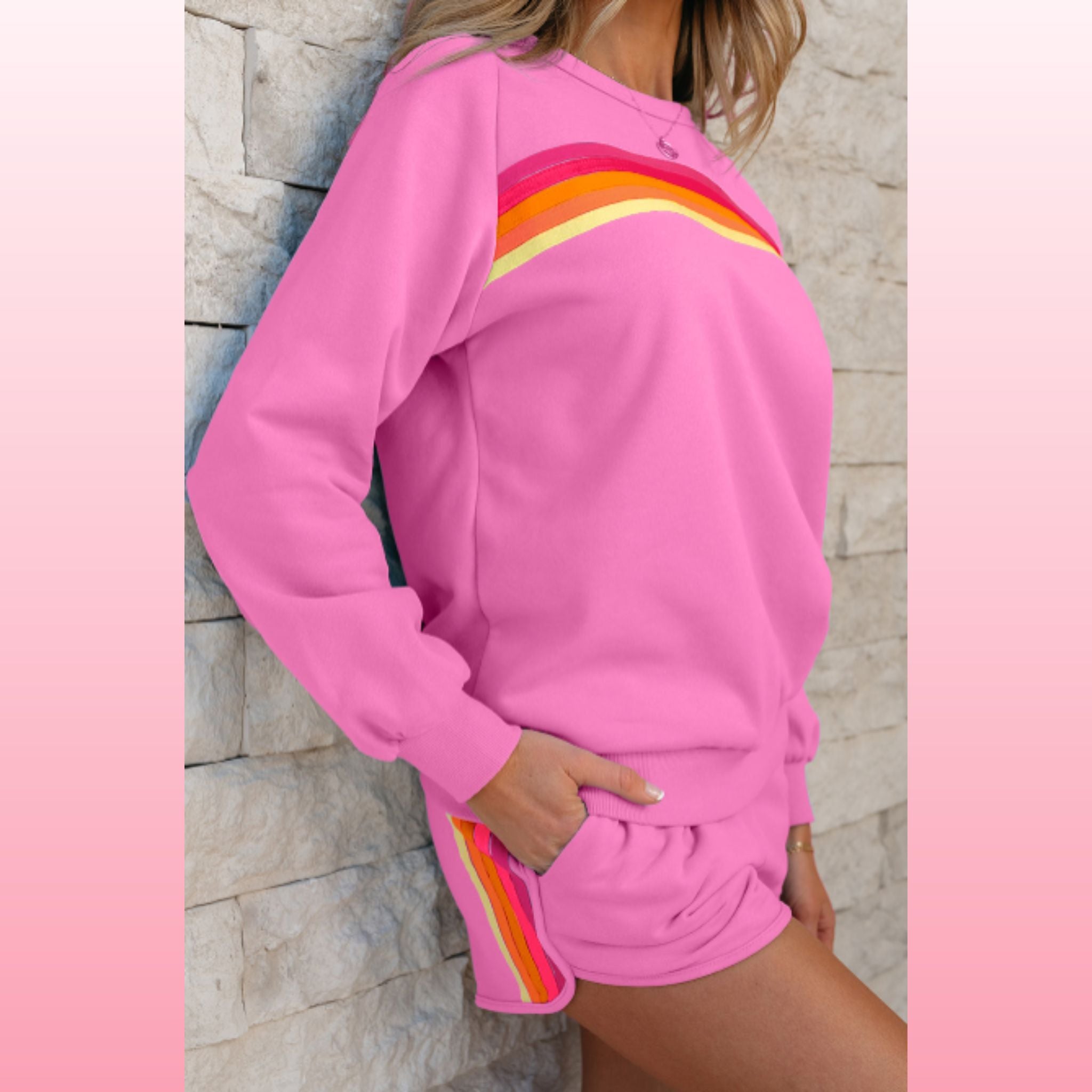 Bonbon Pullover and Shorts Set – Comfy Chic Loungewear | Opulent Vibe