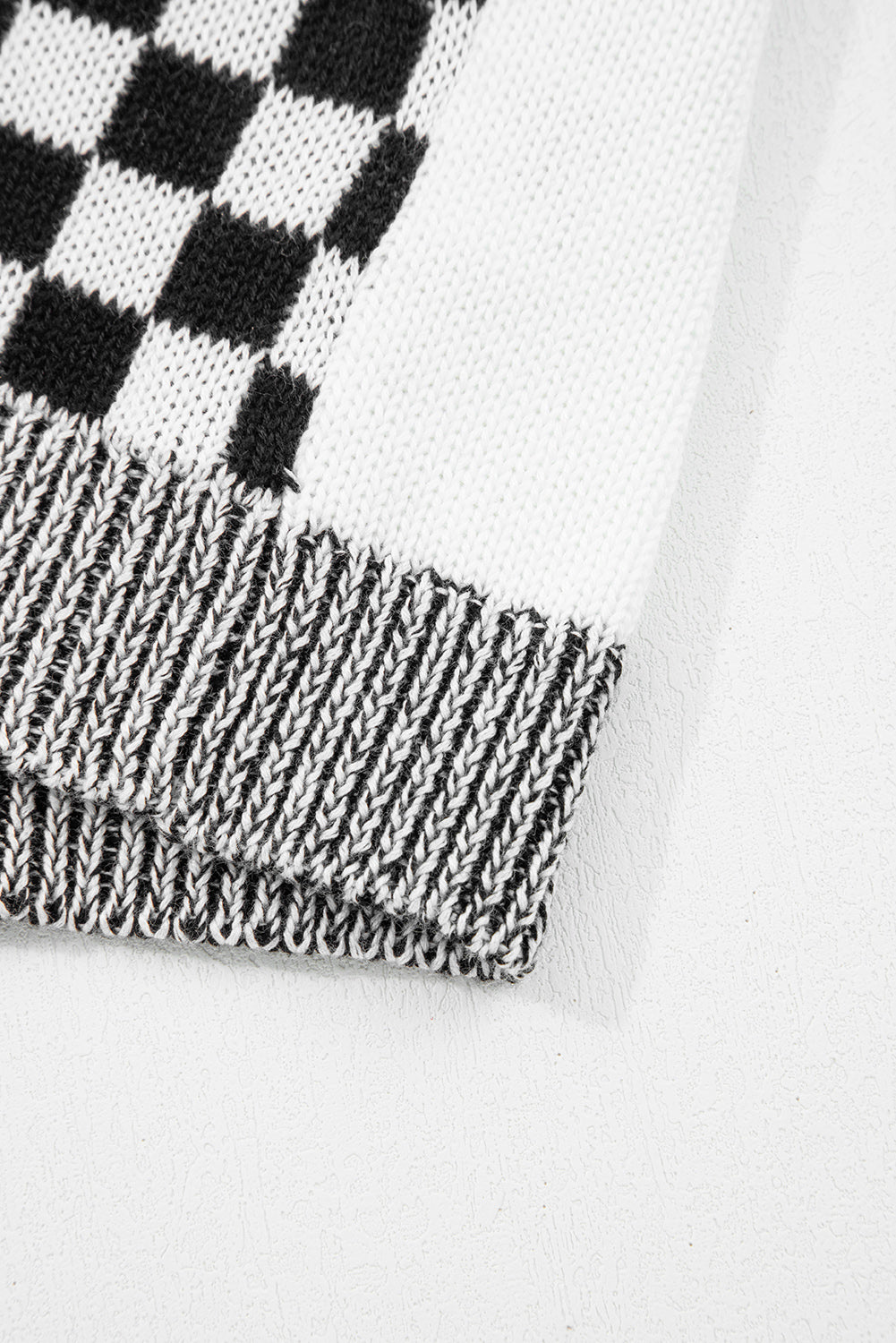 Orange Checkered Drop Shoulder Cardigan | Opulent Vibe