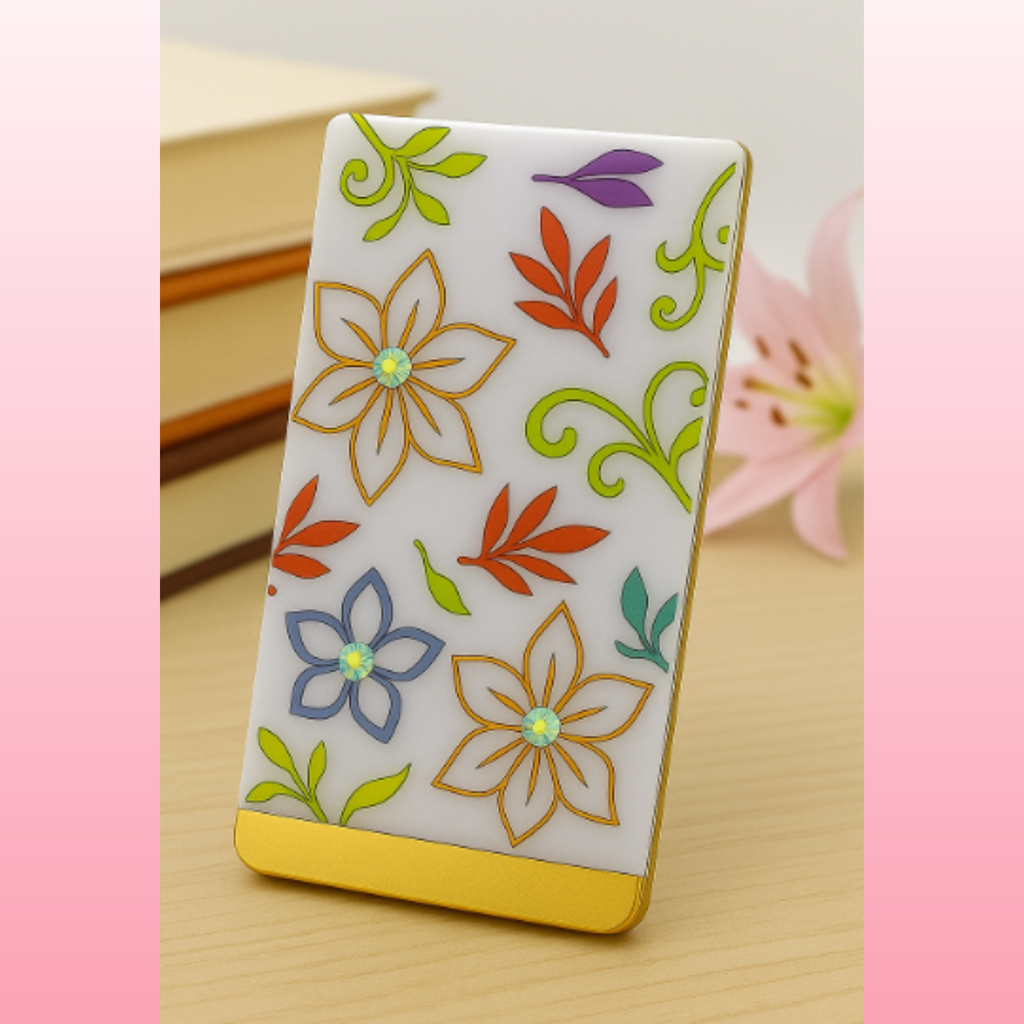 Floral Crystal Accent Magnetic Bookmark | Opulent Vibe