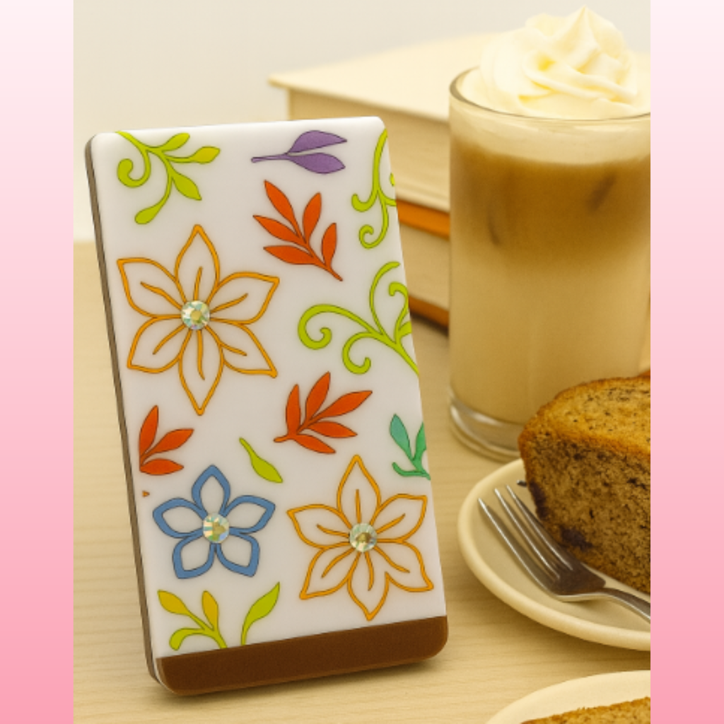 Floral Crystal Accent Magnetic Bookmark | Opulent Vibe