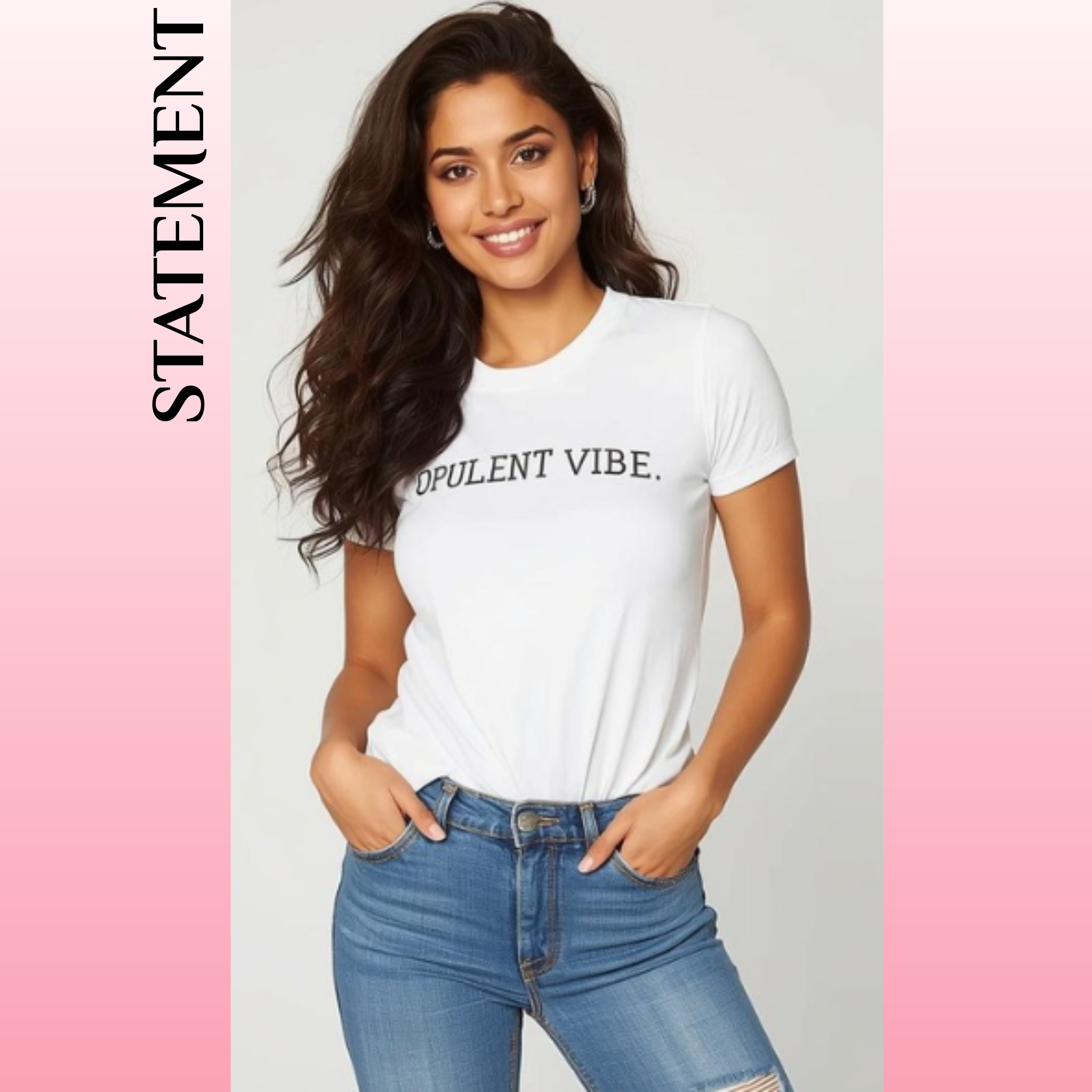 Opulent Vibe Classic Logo Tee – White | Opulent Vibe