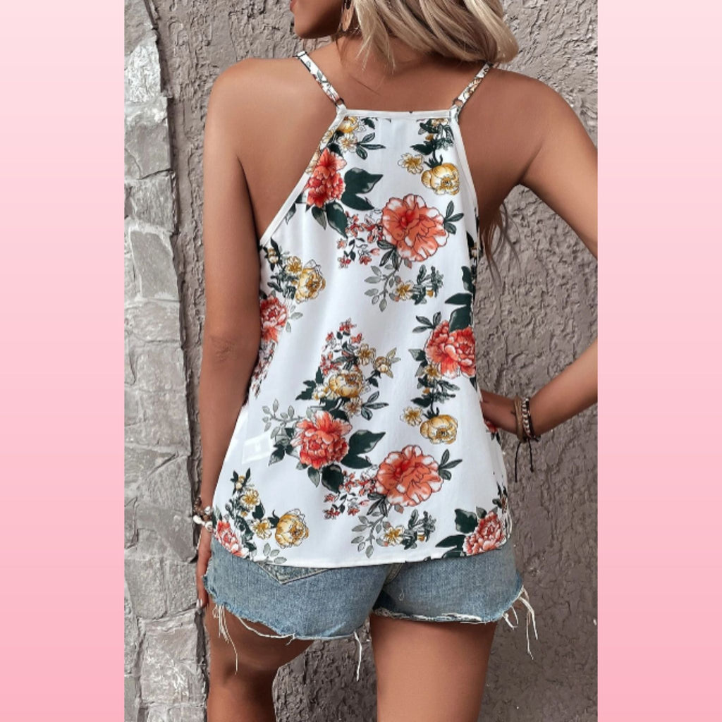 Boho Floral Lace V-Neck Top - Romantic & Flowy | Opulent Vibe