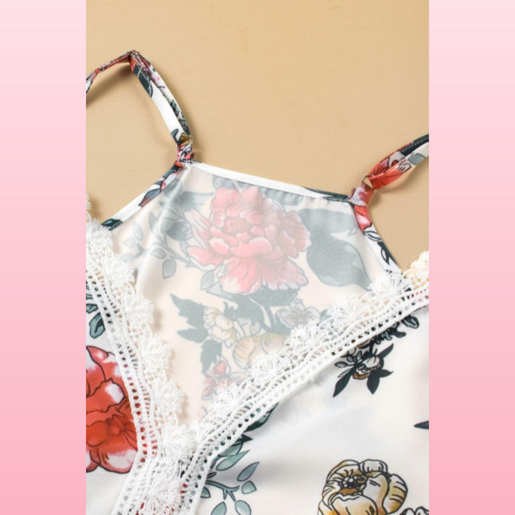 Boho Floral Lace V-Neck Top - Romantic & Flowy | Opulent Vibe