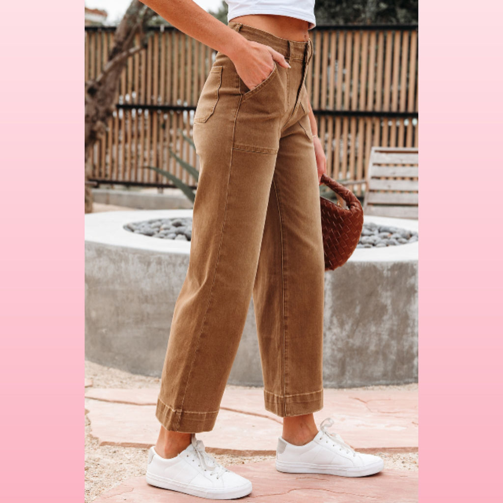 Breen Cropped Wide Leg Jeans – Boho Denim | Opulent Vibe