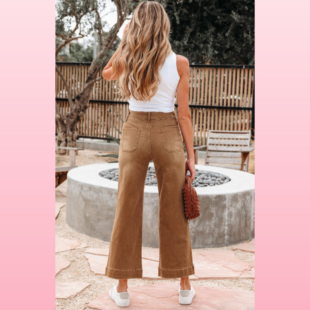 Breen Cropped Wide Leg Jeans – Boho Denim | Opulent Vibe