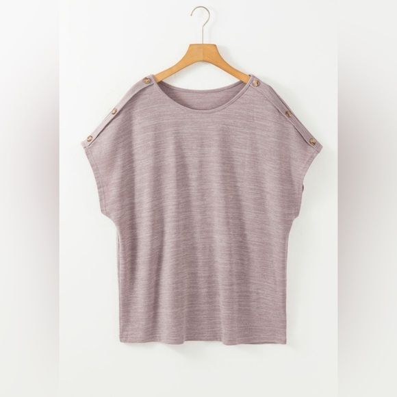 Plus Size Boho Batwing Sleeve Top - Button Detail | Opulent Vibe