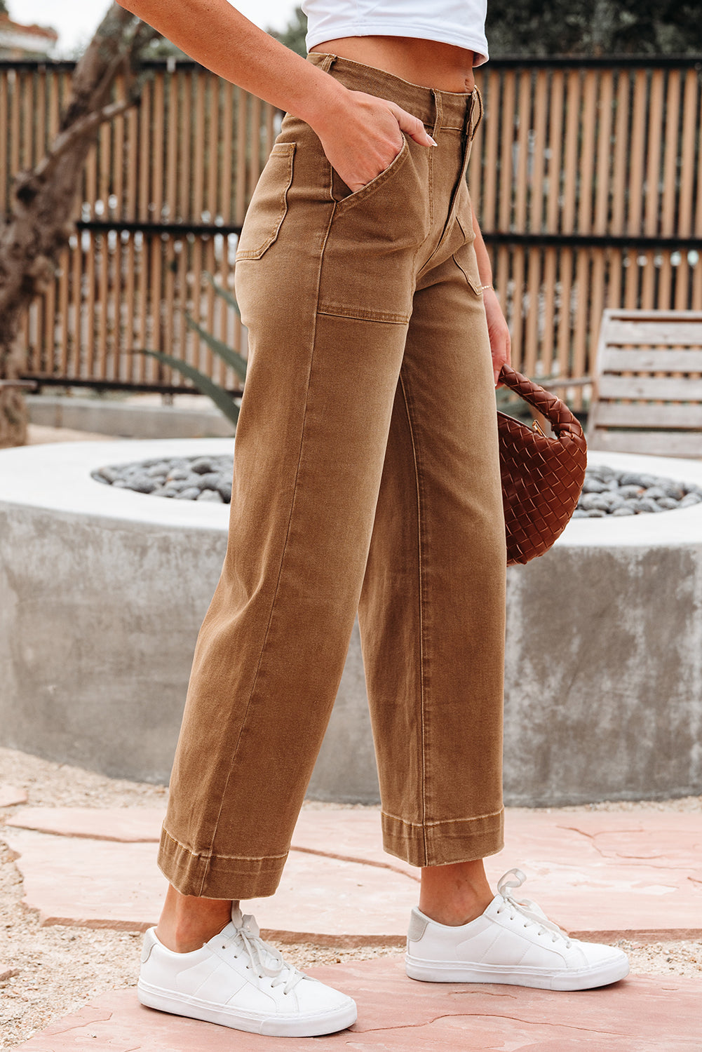 Breen Cropped Wide Leg Jeans – Boho Denim | Opulent Vibe