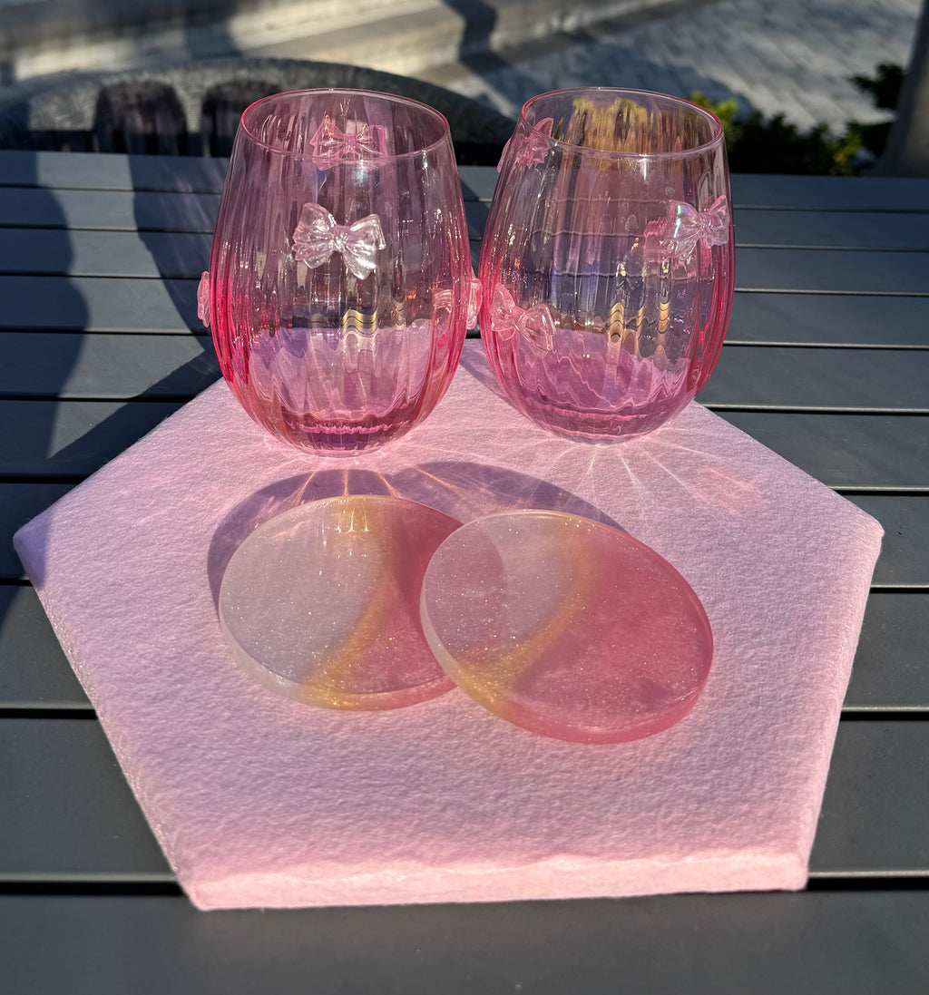 Bloom & Vibe Duo Coasters Round | Opulent Flow Series Episode #001