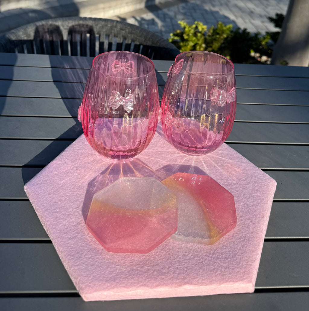 Bloom & Vibe Duo Coasters Octagon | Opulent Flow Series Episode #001