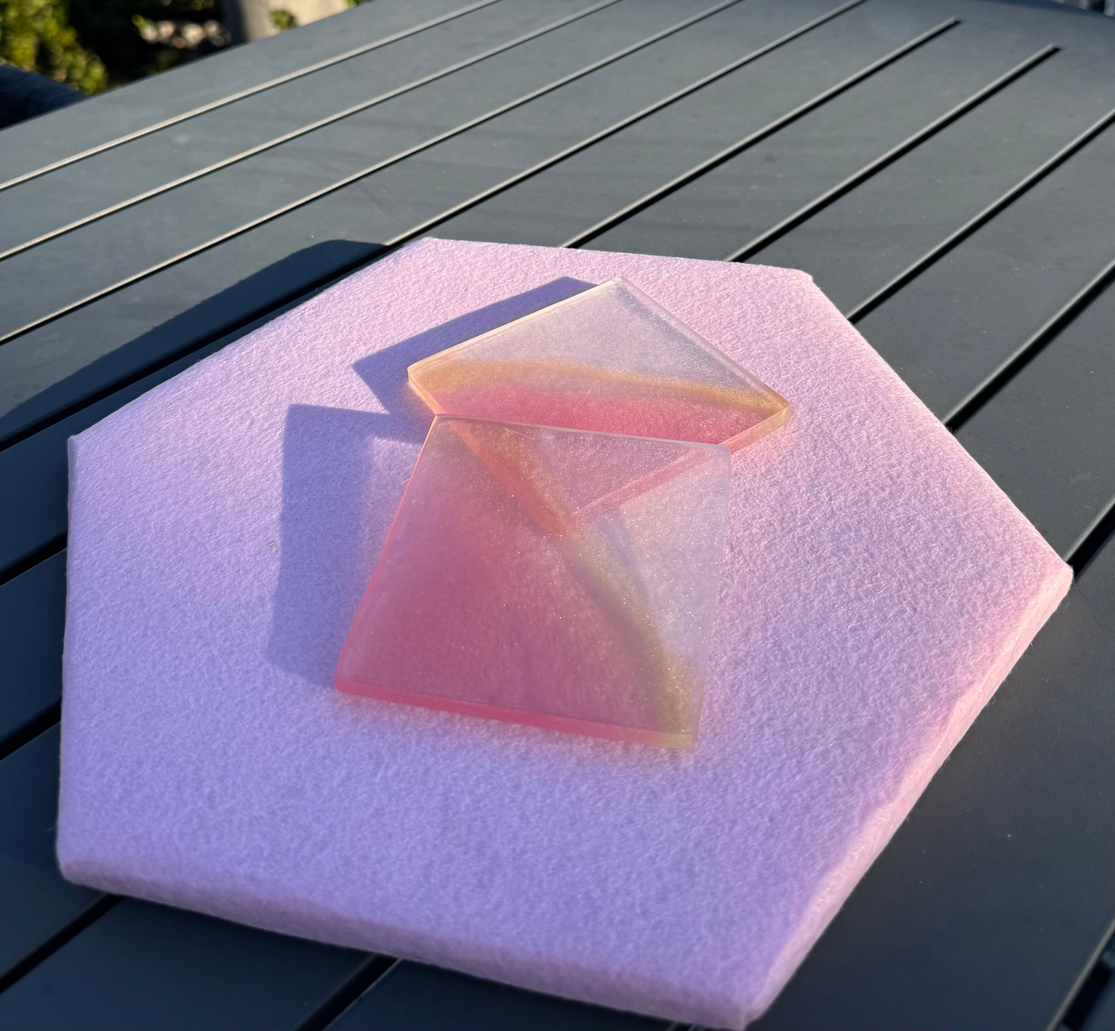 Bloom & Vibe™ Duo Coasters Square | Opulent Flow Series™ Episode #001