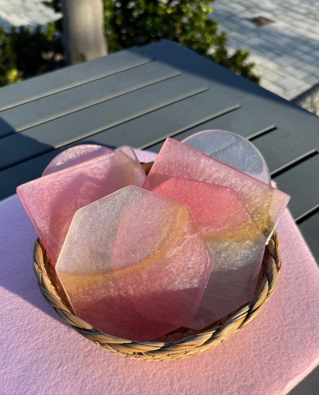 Bloom & Vibe Duo Coasters Octagon | Opulent Flow Series Episode #001