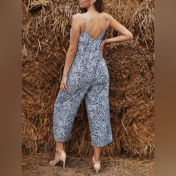 Leopard Print Adjustable Jumpsuit - Boho One-Piece Outfit | Opulent Vibe