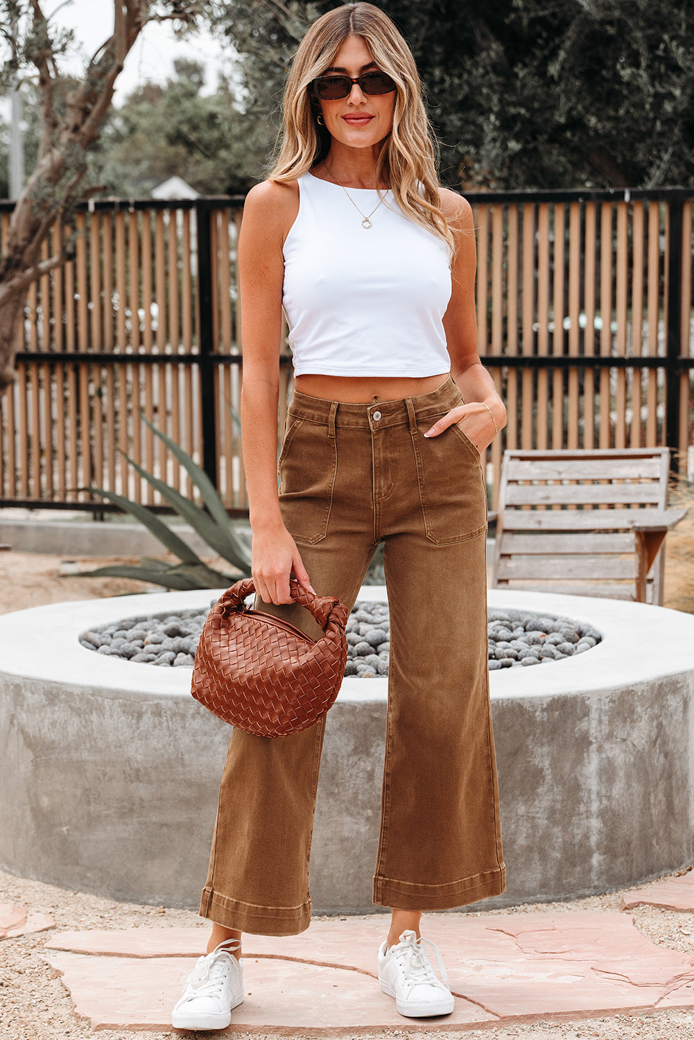 Breen Cropped Wide Leg Jeans – Boho Denim | Opulent Vibe
