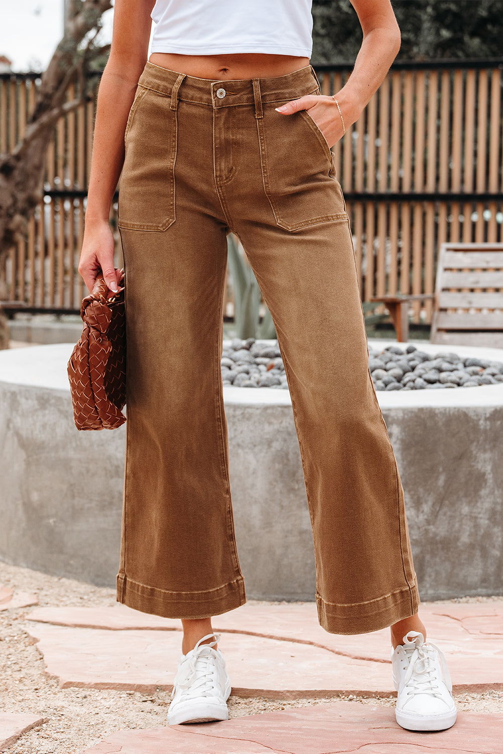 Breen Cropped Wide Leg Jeans – Boho Denim | Opulent Vibe