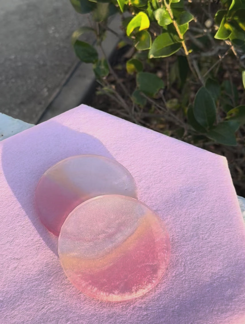 Bloom & Vibe™ Duo Coasters Round | Opulent Flow Series™ Episode #001