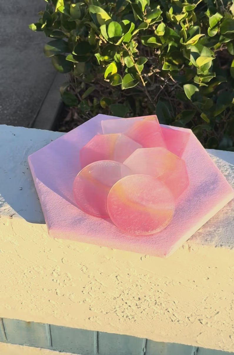 Bloom & Vibe™ Duo Coasters Octagon | Opulent Flow Series™ Episode #001